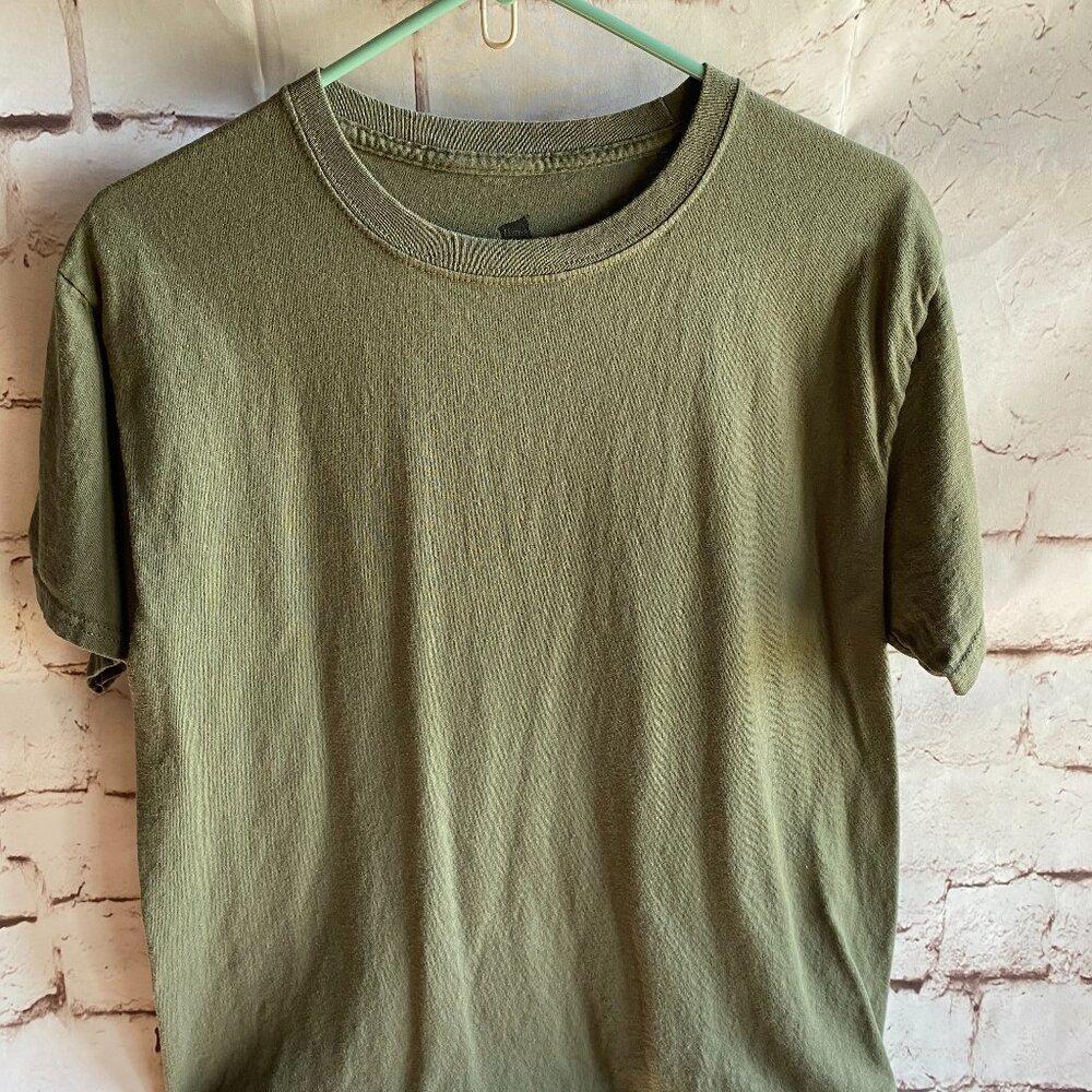 Women's Hanes Army Green T-Shirt - Size M